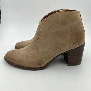 Frye Nora Zip Short Boots Dusty Rose Size 7
